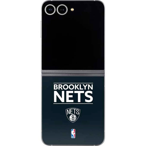 NBA Brooklyn Nets Standard - Black Galaxy Z Flip6 Skin